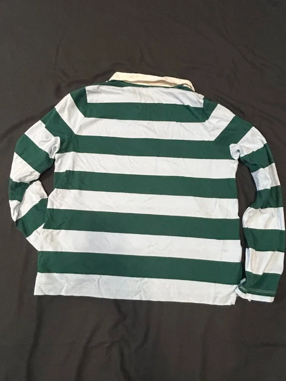 J. Crew Striped Rugby Polo Shirt Mens Medium